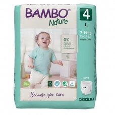 Sauskelnės - kelnaitės vaikams BAMBO NATURE 4, 7-14 kg