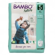 Sauskelnės - kelnaitės vaikams BAMBO NATURE 5, 12-18 kg