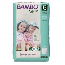 Sauskelnės - kelnaitės vaikams BAMBO NATURE 6, 18+ kg