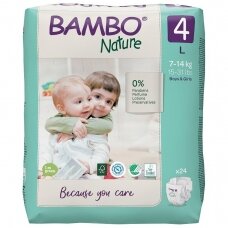 Sauskelnės vaikams BAMBO NATURE 4, 7-14 kg